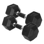 Dumbbell Hex - Rubber Grip - 20lbs - Pair