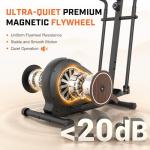 ANCHEER Elliptical Exercise Machine, Elliptical Trainer for Home Gym, Exercise Equipment 500Lbs Max Weight, Ultra-Silent Elliptical Machine, with Smooth 14 Resistance Levels & Pulse Rate Grips