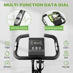 Caromix Folding Exercise Bike, 5 in 1 Stationary Magnetic Cycling Bicycle Upright Indoor Cycling Bike for Home Workout 330LB Capacity (Dark Black)