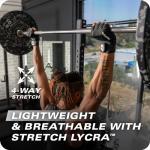 Harbinger Pro Wristwrap Gloves 3.0 - Enhanced Grip, Superior Wrist Support, Breathable 4-Way Stretch Lycra, Durable Leather Palm, Half-Finger Design for Weightlifting, Gym, Black, X-Large - Men's