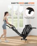 Caromix Elliptical Machine with Magnetic Resistance, Elliptical Exercise Machine for Home with LCD Monitor and Hyper-Quiet Magnetic Driving System, 300LBS Loading Capacity