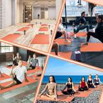 Amylove 12 Pieces Yoga Mats Bulk 68x24x0.12 Inch Exercise Non Slip Fitness Workout Mats for Women Men Home Workout Gym Yoga(Orange)