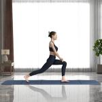 Readaeer Foldable Yoga Mat for Travel Folding Yoga Mat 6mm Thick with Carrying Bag, Non-Slip TPE Exercise Pilates Mat for 72" L x 24" W x 0.24 Inch (Blue)