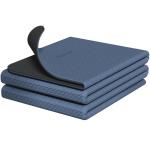 Readaeer Foldable Yoga Mat for Travel Folding Yoga Mat 6mm Thick with Carrying Bag, Non-Slip TPE Exercise Pilates Mat for 72" L x 24" W x 0.24 Inch (Blue)