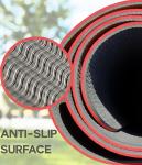 MANTRA 6mm Non-Slip Yoga Mat, 72 x 24 Inch Dual-Layer TPE Exercise Mat for Yoga, Pilates & Home Workouts, Red