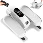 DamKee Under Desk Elliptical Exercise Machine, Electric Ellipse Leg Exerciser as Seen on TV, 15 Speeds Foot Exerciser While Sitting for Seniors, Portable Seated Pedal Exerciser for Home Office