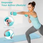 EQUIPRO Adjustable Dumbbell Set, 4 in 1 Weights for Women at Home, Hand Weights Dumbbells for Women, Each 2lb 3lb 4lb 5lb Fast Adjust Weight with Soft TPU Handle for Home Gym Exercise Training