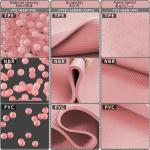 READAEER Foldable Yoga Mat for Travel Folding Yoga Mat 6mm Thick with Carrying Bag, Non-Slip TPE Exercise Pilates Mat for 72" L x 24" W x 0.24 Inch (Pink)