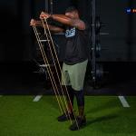 Serious Steel Fitness 32" Orange Resistance Training Bands (Great for Individuals Under 5'10" (70") Tall) - #0 Orange