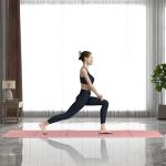 READAEER Foldable Yoga Mat for Travel Folding Yoga Mat 6mm Thick with Carrying Bag, Non-Slip TPE Exercise Pilates Mat for 72" L x 24" W x 0.24 Inch (Pink)