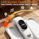 DamKee Under Desk Elliptical Exercise Machine, Electric Ellipse Leg Exerciser as Seen on TV, 15 Speeds Foot Exerciser While Sitting for Seniors, Portable Seated Pedal Exerciser for Home Office