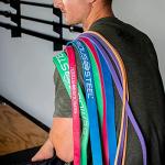 Serious Steel Fitness 32" Orange Resistance Training Bands (Great for Individuals Under 5'10" (70") Tall) - #0 Orange