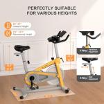 Exercise Bikes for Home,Indoor Cycling Bike with Adjustable Friction,Brake Pad Resistance Silent Belt Drive,330lbs Weight Capacity &Upgraded Version Seat for Home Cardio&Weight Loss(Classical Exercise Bikes Plus)