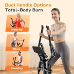 OWLSKY Elliptical Exercise Machine, Elliptical Machine for Home with Hyper-Quiet Magnetic Driving System, 16 Resistance Levels,300LBS