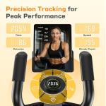 OWLSKY Elliptical Exercise Machine, Elliptical Machine for Home with Hyper-Quiet Magnetic Driving System, 16 Resistance Levels,300LBS