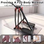 KINMAC Air Walking Elliptical Exercise Machine - Foldable Low-Impact Cardio Trainer with LCD Monitor, Extended Stride & Non-Slip Pedals for Home Gym