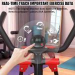 KINMAC Air Walking Elliptical Exercise Machine - Foldable Low-Impact Cardio Trainer with LCD Monitor, Extended Stride & Non-Slip Pedals for Home Gym