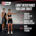 4KOR Fitness 41” Resistance Loop Band - Pair of 2 Orange Resistance Bands (5 to 15 Pounds - 0.25 inches Wide) for Mobility, Yoga, Physical Therapy, Pull Ups, Home or Gym Workouts and More