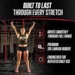 4KOR Fitness 41” Resistance Loop Band - Pair of 2 Orange Resistance Bands (5 to 15 Pounds - 0.25 inches Wide) for Mobility, Yoga, Physical Therapy, Pull Ups, Home or Gym Workouts and More