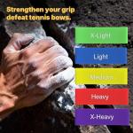 Exercise Bands，Set of 5 Resistance Bands & Finger Exerciser for Working Out,Pull Up Bands Set,at Home Workout Equipment,Workout Bands for Men and Women,Instruction Guide and Carry Bag Included