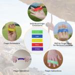 Exercise Bands，Set of 5 Resistance Bands & Finger Exerciser for Working Out,Pull Up Bands Set,at Home Workout Equipment,Workout Bands for Men and Women,Instruction Guide and Carry Bag Included