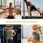 Exercise Bands，Set of 5 Resistance Bands & Finger Exerciser for Working Out,Pull Up Bands Set,at Home Workout Equipment,Workout Bands for Men and Women,Instruction Guide and Carry Bag Included