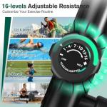 pooboo Elliptical Exercise Machine,Elliptical Machine for Home with Hyper-Quiet Magnetic Driving System&LCD Monitor, Elliptical Trainers with 15.5-17IN Stride,16 Resistance Levels