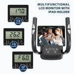 Dripex Elliptical Exercise Machine, Hyper-Quiet Magnetic Elliptical Machine for Home, Elliptical Training Machines with 16 Levels Resistance, 8KG Flywheel, Pulse Sensor, 15.3IN Stride (Metallic)