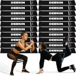 Deekin 20 Pcs Resistance Bands Resistance Loop Exercise Bands Exercise Equipment Elastic Drap Ring for Women and Men Home Fitness, Gym, Yoga(40-50 Lbs,Black)