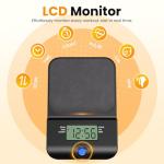 OWLSKY Air Walk Elliptical Exercise Machine for Home Gym – Full-Body Cardio Cross Trainer Glide Exercise with LCD Monitor, Device Holder, Low-Impact Workout, Full Body Fitness Equipment 400LBS