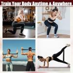 Deekin 20 Pcs Resistance Bands Resistance Loop Exercise Bands Exercise Equipment Elastic Drap Ring for Women and Men Home Fitness, Gym, Yoga(40-50 Lbs,Black)