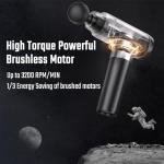 cotsoco Massage Gun with Heat Head, Muscle Massage Gun Deep Tissue Back Massager for Pain Relief, 20 Speeds Handheld Electric Massager Tool with Silent Brushless Motor, Gym Office Home Travel Use