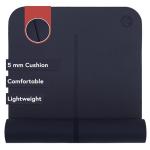 Manduka Begin Yoga Mat 68" - 5mm Cushioning | Comfortable, Lightweight & Reversible with Alignment Stripe | Budget-Friendly | 68 x 24 inches | Midnight