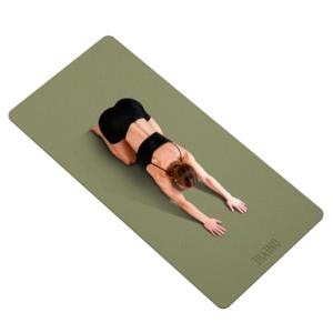 Yoga Mat Thick(10mm) Exercise Mat Non Slip Anti-tear,72"x35" Extra Large Pilates Mats for Home Workouts, Gym & Floor Stretching with Carrier Strap (Dark green + Black)