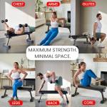 Foldable Flat Bench for Weight Training & Abs