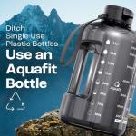 AQUAFIT 128 Oz Motivational Water Bottle with Straw