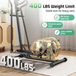 ANCHEER Elliptical Exercise Machine,Elliptical Machine for Home with Ultra-Smooth Magnetic Drive,14 Levels Resistance Elliptical Trainer,Cardio Machines with LCD Monitor Device Holder,15" Stride