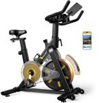OWLSKY Exercise Bike with APP, Magnetic Resistance Indoor Cycling Bike, 300 lbs Capacity Quiet Stationary Bike for Home Gym Cardio Workout