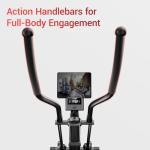 UMAY Elliptical Machine, Elliptical Exercise Machine for Home with Hyper-Quiet Magnetic Driving System, Compact Elliptical with 12IN Stride & LCD Monitor, 350LBS Weight Capacity