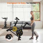 OWLSKY Exercise Bike with APP, Magnetic Resistance Indoor Cycling Bike, 300 lbs Capacity Quiet Stationary Bike for Home Gym Cardio Workout