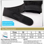 SUJAYU Workout Gloves for Men, Wrist Wraps for Lifting, Full Palm Protection Fitness Gloves (Black, L)