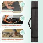 Yoga Mat with Strap - Sweat Absorbent Ultra Grippy Hot Exercise Mat Non Slip Vegan Suede Towel Combo for All Floor Fitness Workout, Bikram, Ashtanga, Vinyasa or Power Classes by RAD Sportz