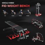 Mikolo Smith Machine with Weight Stack, Power Cage Home Gym System with LAT Pulldown & Cable Crossover, Multi-Functional Trainer with Dual Pulley System, BP 230lbs