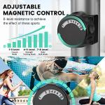 Dripex Elliptical Exercise Machine, Hyper-Quiet Elliptical Machine for Home, Magnetic Elliptical Training Machines with 8-Level Resistance, 6KG Flywheel, Pulse Sensor, LCD Monitor (Green)