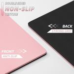 ILILI Yoga Mat 10mm Extra Thick and 193cm Extra Long, 76x28×0.4 Inch, Double Color Non-Slip TPE Material, Easy Carrying with Strap, Ideal for Yoga, Pilates, Floor Exercise, Home and Outdoor Use, Eco Friendly