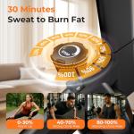 OWLSKY Exercise Bike with APP, Magnetic Resistance Indoor Cycling Bike, 300 lbs Capacity Quiet Stationary Bike for Home Gym Cardio Workout, Adjustable Seat & Tablet Holder (Black)