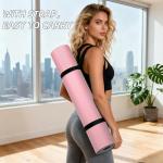 ILILI Yoga Mat 10mm Extra Thick and 193cm Extra Long, 76x28×0.4 Inch, Double Color Non-Slip TPE Material, Easy Carrying with Strap, Ideal for Yoga, Pilates, Floor Exercise, Home and Outdoor Use, Eco Friendly