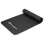 Champion 10mm Exercise Mat, Black, Cushioned Non-Slip Workout Mat with Textured Base for Yoga, Pilates, Stretching & Floor-Based Training, Lightweight NBR Material, Includes Carry-On Strap
