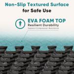 NEWBULIG Interlocking Foam Floor Tiles, Gym Flooring for Home Gym Mat 24 inch Long, 1/2 Inch Thick, Foam Mats for Floor, Garage, Workout Space, Non-Slip, 36pcs