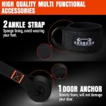 Resistance Bands with Handles, 175lb Exercise Bands for Working Out, Fitness Bands, Workout Bands with Door Anchor and Ankle Straps, Physical Therapy, Yoga, Strength Training Home Gym Equipment